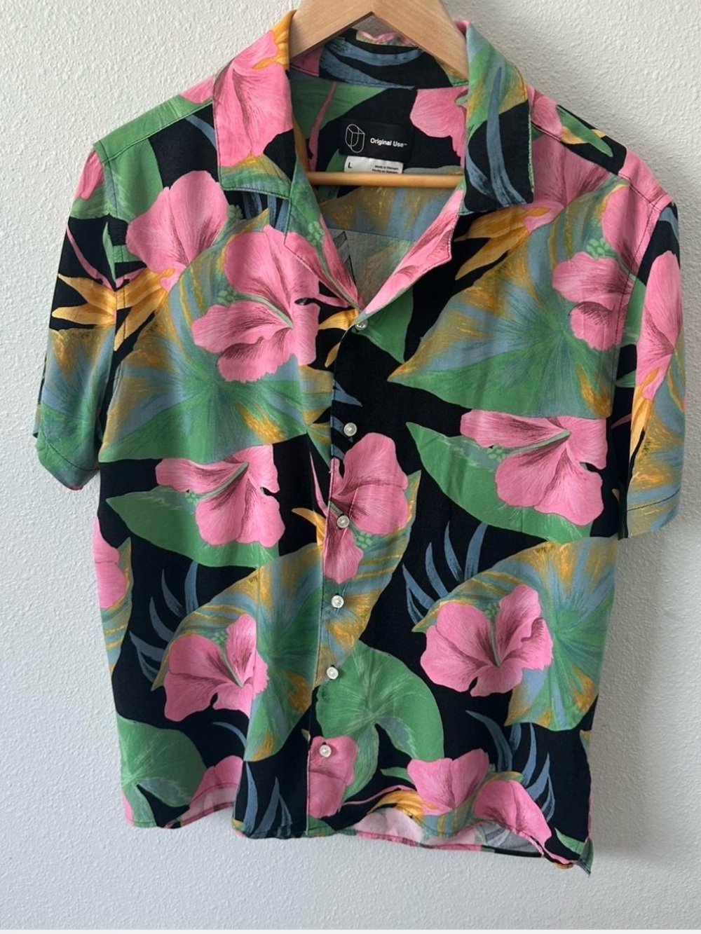 Original Use Black Label with Multicolor Floral Fabric